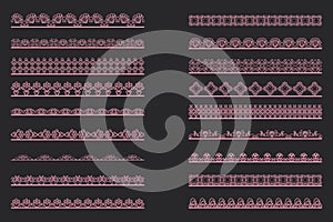 Elegant Lace Borders Frames laser cut