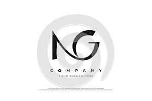 Elegant Letter NG Logo Design