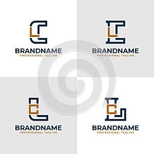 Elegant Letters CL and LC Monogram Logo, suitable for business with CL or LC initials