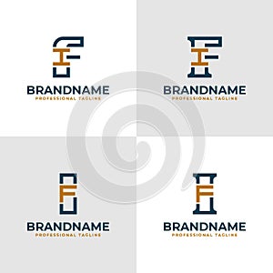 Elegant Letters FI and IF Monogram Logo, suitable for business with FI or IF initials