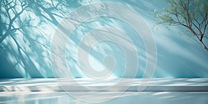 Elegant Light Blue Product Display Backdrop