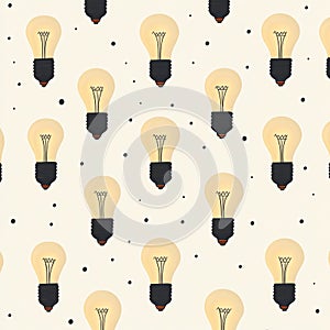 Elegant Light Bulb Pattern Design