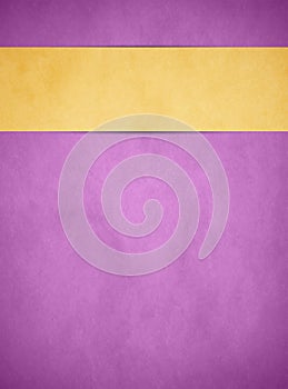 Elegant light purple grunge background. Tan gold banner. Portrait orientation.