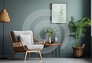 Elegant living room mockup frame poster luxury personal accessories. Home and decor. Interior design. Template.Gallery Wall.