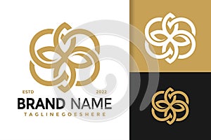 Elegant Lotus Spa Logo Design, brand identity logos vector, modern logo, Logo Designs Vector Illustration Template