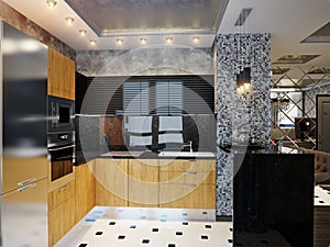 Elegant and luxurious modern kitchen interior design