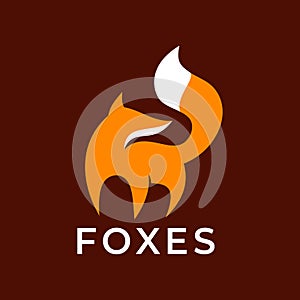 Elegant luxury Fox logo design inspiration