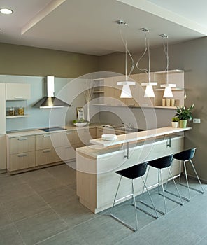 Elegante a lujo La cocina diseno 