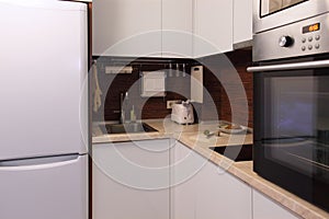 Elegant and luxury kitchen interior design.