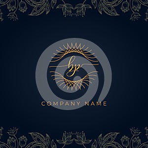 Elegant luxury letter BP logo