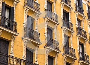 Elegant Madrid Building Facade