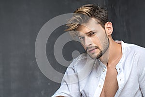 Elegant man posing