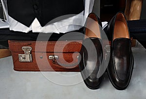 Elegant men's leather shoes
