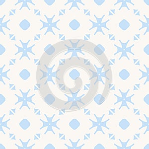 Elegant minimalist floral pattern in blue and beige colors. Abstract texture