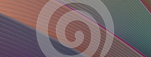 Elegant and modern 3D Rendering abstract background with warm colors that expresses the luxury of bending, twisting curves and