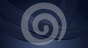 Elegant Abstract Blue Wavy Lines Background