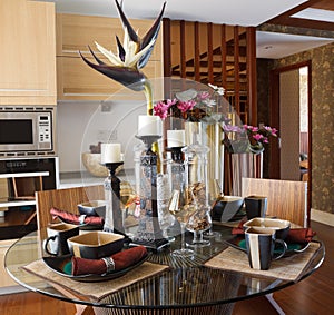 The elegant modern house interior