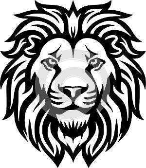 Cecil - black and white isolated icon - vector illustration