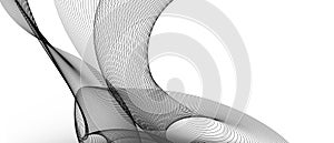 Elegant Monochrome Abstract Background Showcasing Intricate Line Patterns photo