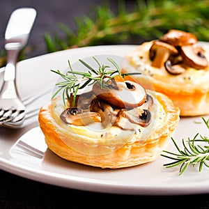 Elegant Mushroom Tartlets