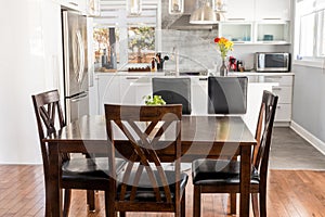 elegant new modern home dining room