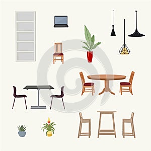 Elegant office furniture set 4