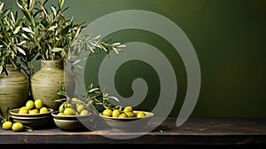 Elegant Olive Branches: Spectacular Backdrops For Food Presentation