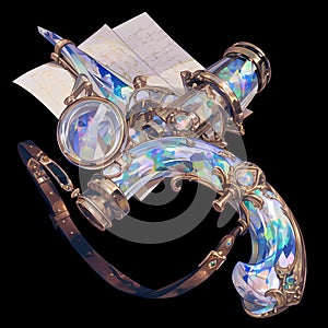 Elegant Opal Opera Glasses, Perfect for High-End Emblematic Design