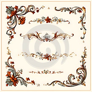 Elegant Ornate Floral Decorative Frame Collection