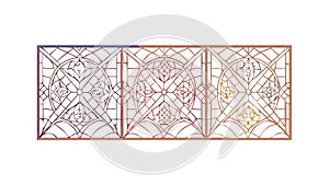 Elegant Ornate Geometric Grid Pattern Vector for Decor, vector design Generative AI