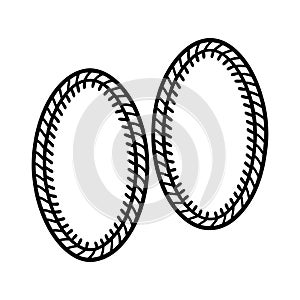 Elegant Oval Frames with Intricate Design.