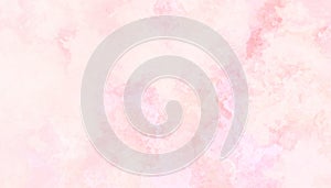 Elegant pale pink marbled background with watercolor stains and vintage faint in elegant solid pink