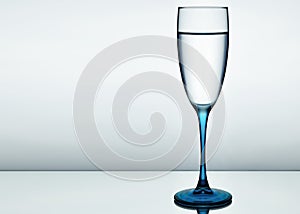 Elegant picture of a glass of pure water