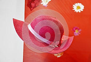 Elegant pink hat
