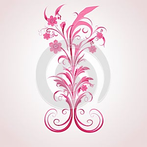 Elegant Pink Ribbon on White Background A Classic and Timeless Elegance