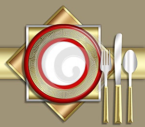 ELEGANT place setting