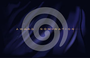 Elegant poster for awarding nominees