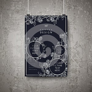 Elegant poster template design