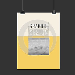 Elegant poster template design