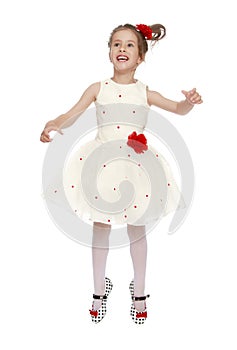 Elegant Princess white dress