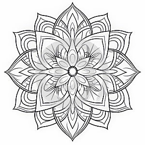 Elegant Printable Mandala Coloring Pages Inspired By Eilif Peterssen photo