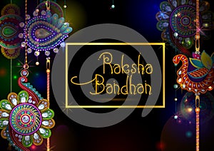 Elegant Rakhi for Brother and Sister bonding in Raksha Bandhan festival from India