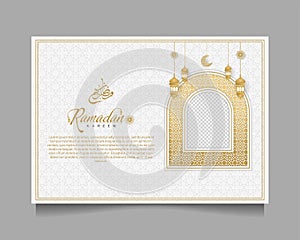 Elegant Ramadan Kareem Background, for poster, frame concept, flyer, poster
