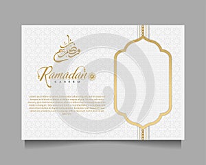 Elegant Ramadan Kareem Background, for poster, frame concept, flyer, poster