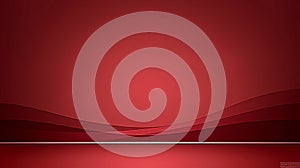 Elegant Red Gradient Background with Subtle Waves and Lines