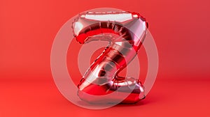 Elegant Red Letter Z Balloon - Sophisticated Celebration Theme