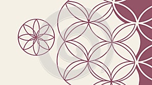 Elegant Repeating Geometric Circular Pattern, vector design Generative AI