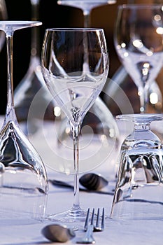 Elegant restaurant table setting