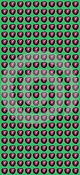 Elegant seamless heart love pattern on colorful background photo