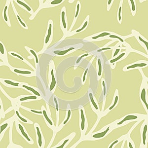 Elegant seamless leaf pattern